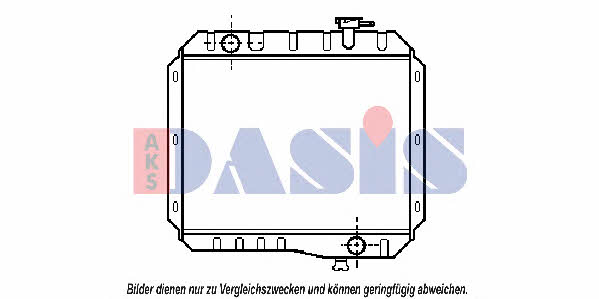 Dasis 210800N Radiator, engine cooling 210800N: Buy near me in Poland at 2407.PL - Good price!