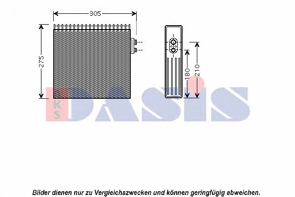 Dasis 820062N Air conditioner evaporator 820062N: Buy near me in Poland at 2407.PL - Good price!