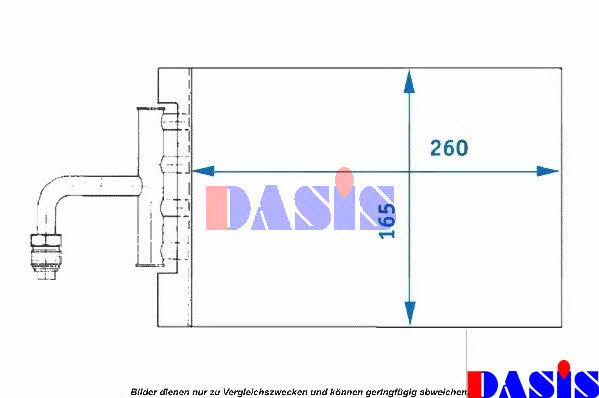 Dasis 820209N Air conditioner evaporator 820209N: Buy near me at 2407.PL in Poland at an Affordable price!