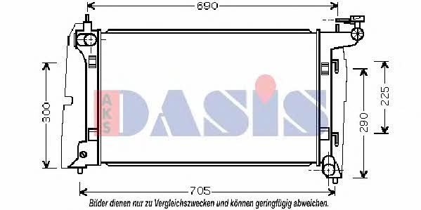 Dasis 212029N Radiator, engine cooling 212029N: Buy near me in Poland at 2407.PL - Good price!