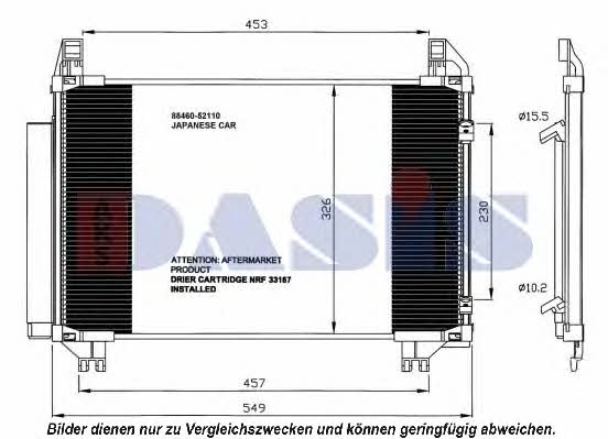 Dasis 212054N Радиатор кондиционера (Конденсатор) 212054N: Купить в Польше - Отличная цена на 2407.PL!