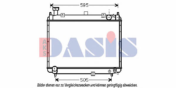 Dasis 213810N Radiator, engine cooling 213810N: Buy near me in Poland at 2407.PL - Good price!