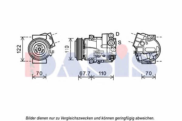 Dasis 852691N Compressor, air conditioning 852691N: Buy near me in Poland at 2407.PL - Good price!