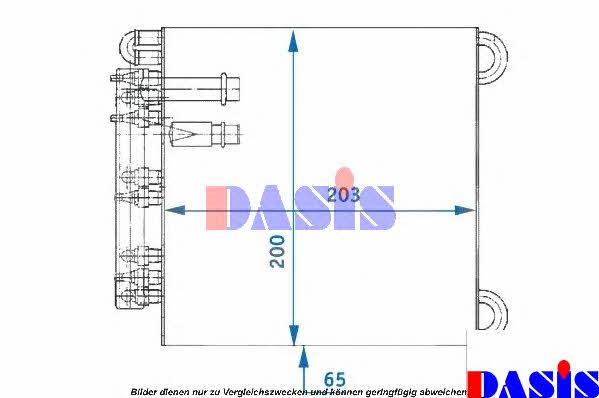 Dasis 821060N Air conditioner evaporator 821060N: Buy near me in Poland at 2407.PL - Good price!