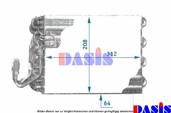 Dasis 821130N Air conditioner evaporator 821130N: Buy near me in Poland at 2407.PL - Good price!
