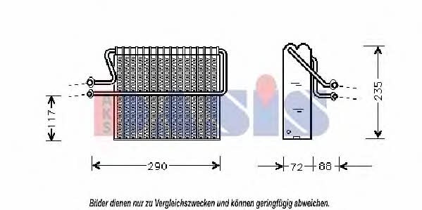 Dasis 821250N Air conditioner evaporator 821250N: Buy near me in Poland at 2407.PL - Good price!