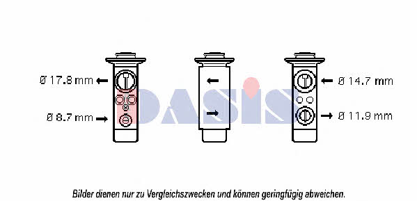 Dasis 840168N Клапан расширительный кондиционера 840168N: Отличная цена - Купить в Польше на 2407.PL!