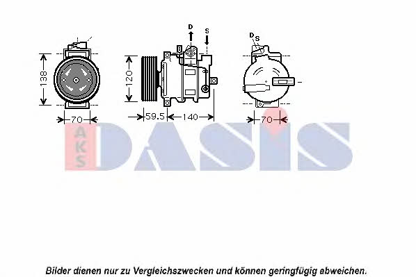 Dasis 850068N Компрессор кондиционера 850068N: Отличная цена - Купить в Польше на 2407.PL!