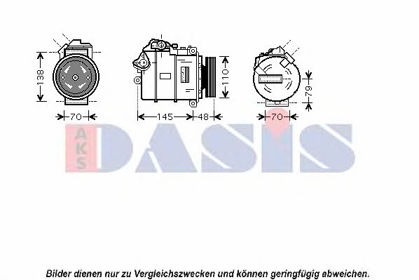 Dasis 850358N Compressor, air conditioning 850358N: Buy near me in Poland at 2407.PL - Good price!