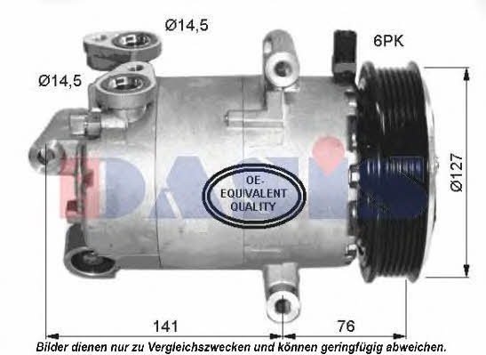 Dasis 850374N Compressor, air conditioning 850374N: Buy near me in Poland at 2407.PL - Good price!