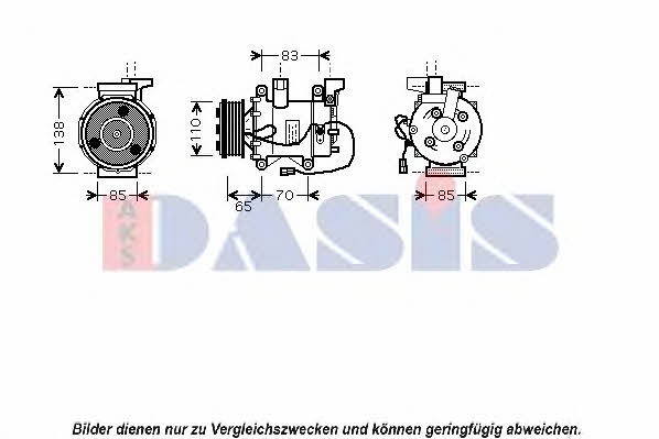 Dasis 850375N Compressor, air conditioning 850375N: Buy near me in Poland at 2407.PL - Good price!