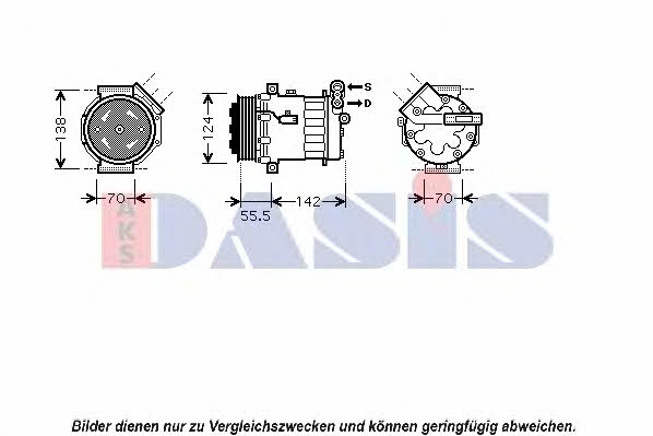Dasis 850387N Compressor, air conditioning 850387N: Buy near me in Poland at 2407.PL - Good price!