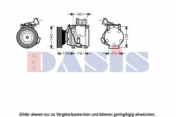 Dasis 850402N Compressor, air conditioning 850402N: Buy near me in Poland at 2407.PL - Good price!