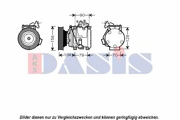 Dasis 850447N Compressor, air conditioning 850447N: Buy near me in Poland at 2407.PL - Good price!