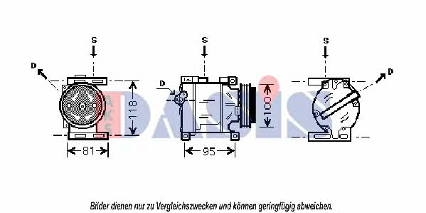 Dasis 850573N Compressor, air conditioning 850573N: Buy near me in Poland at 2407.PL - Good price!