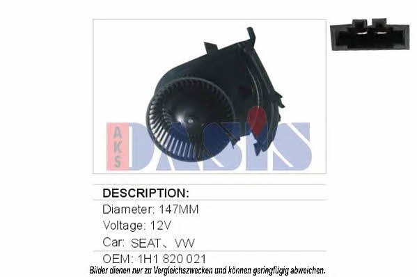Dasis 740025N Вентилятор отопителя салона 740025N: Отличная цена - Купить в Польше на 2407.PL!