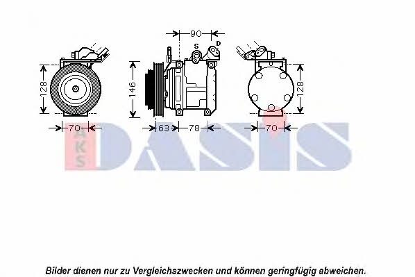 Dasis 850715N Compressor, air conditioning 850715N: Buy near me in Poland at 2407.PL - Good price!