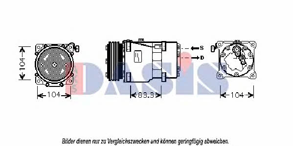 Dasis 850731N Compressor, air conditioning 850731N: Buy near me in Poland at 2407.PL - Good price!