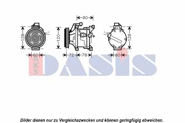 Dasis 850743N Compressor, air conditioning 850743N: Buy near me at 2407.PL in Poland at an Affordable price!