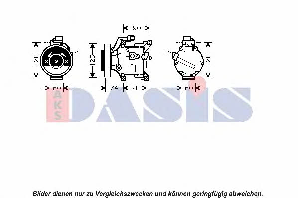 Dasis 850744N Compressor, air conditioning 850744N: Buy near me in Poland at 2407.PL - Good price!