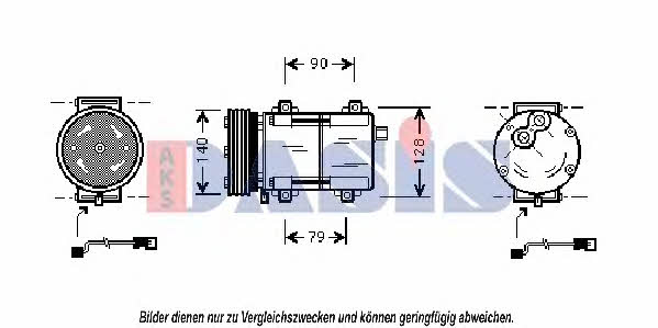 Dasis 850793N Compressor, air conditioning 850793N: Buy near me in Poland at 2407.PL - Good price!