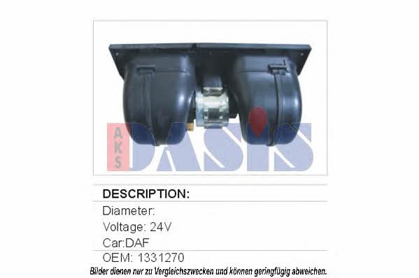 Dasis 742450N Fan assy - heater motor 742450N: Buy near me in Poland at 2407.PL - Good price!