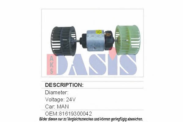 Dasis 742840N Fan assy - heater motor 742840N: Buy near me in Poland at 2407.PL - Good price!