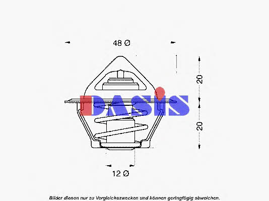 Dasis 750252N Thermostat, coolant 750252N: Buy near me in Poland at 2407.PL - Good price!