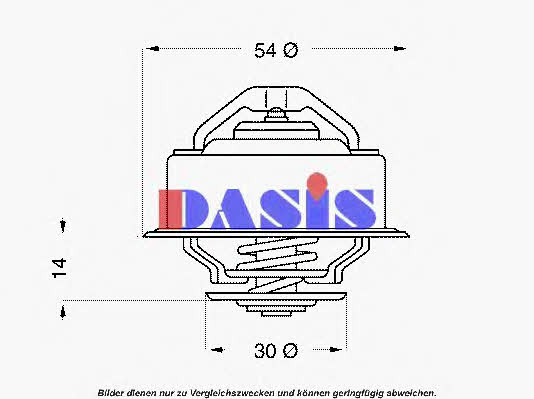 Dasis 750346N Thermostat, coolant 750346N: Buy near me in Poland at 2407.PL - Good price!