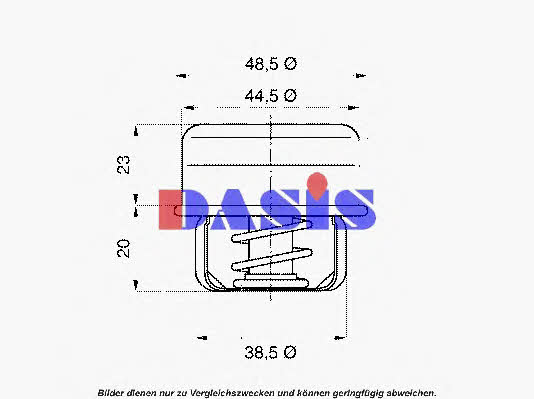 Dasis 750417N Thermostat, coolant 750417N: Buy near me in Poland at 2407.PL - Good price!