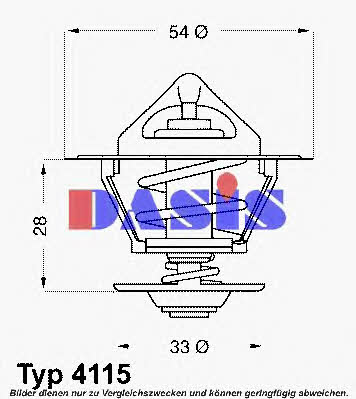 Dasis 750507N Thermostat, coolant 750507N: Buy near me in Poland at 2407.PL - Good price!