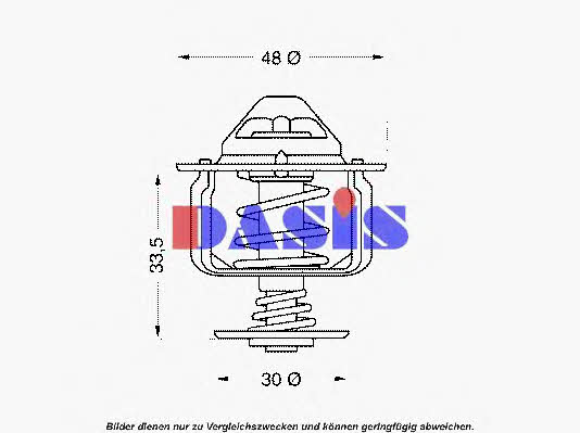 Dasis 750646N Thermostat, coolant 750646N: Buy near me in Poland at 2407.PL - Good price!