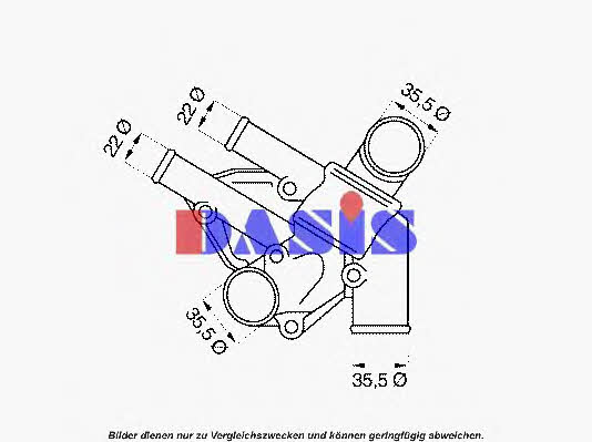 Dasis 750908N Thermostat, coolant 750908N: Buy near me in Poland at 2407.PL - Good price!