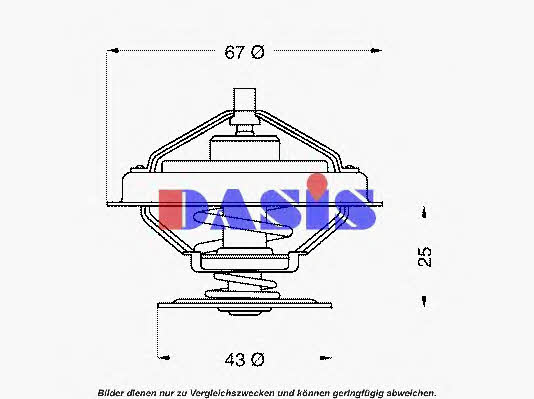 Dasis 750909N Thermostat, coolant 750909N: Buy near me in Poland at 2407.PL - Good price!