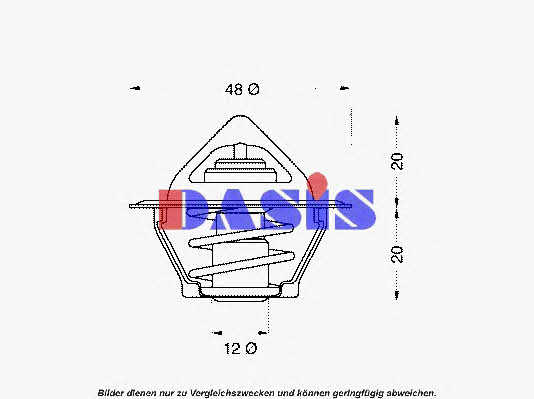 Dasis 751774N Thermostat, coolant 751774N: Buy near me at 2407.PL in Poland at an Affordable price!