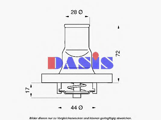 Dasis 751798N Thermostat, coolant 751798N: Buy near me in Poland at 2407.PL - Good price!