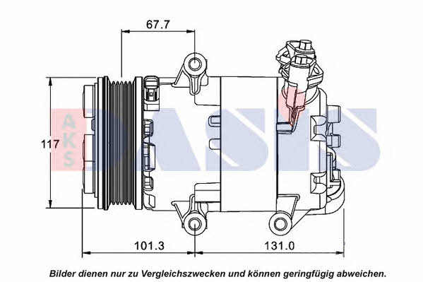 Dasis 851541N Compressor, air conditioning 851541N: Buy near me in Poland at 2407.PL - Good price!
