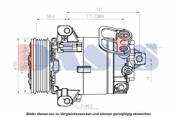 Dasis 851596N Compressor, air conditioning 851596N: Buy near me in Poland at 2407.PL - Good price!