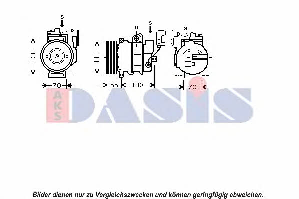 Dasis 851646N Compressor, air conditioning 851646N: Buy near me at 2407.PL in Poland at an Affordable price!