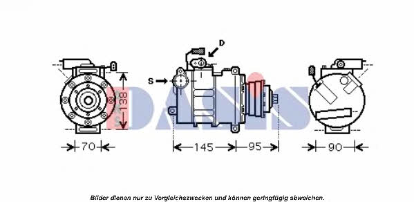 Dasis 851661N Compressor, air conditioning 851661N: Buy near me in Poland at 2407.PL - Good price!