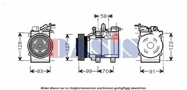 Dasis 851672N Compressor, air conditioning 851672N: Buy near me in Poland at 2407.PL - Good price!