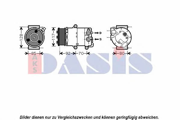 Dasis 851689N Compressor, air conditioning 851689N: Buy near me at 2407.PL in Poland at an Affordable price!