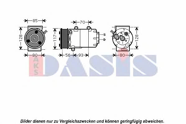 Dasis 851690N Compressor, air conditioning 851690N: Buy near me in Poland at 2407.PL - Good price!
