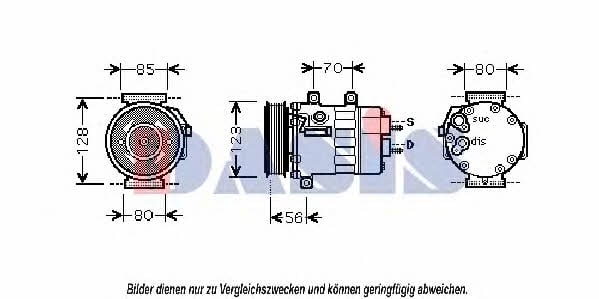Dasis 851814N Compressor, air conditioning 851814N: Buy near me in Poland at 2407.PL - Good price!