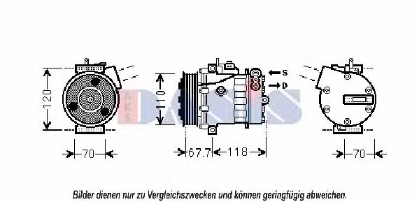 Dasis 851834N Compressor, air conditioning 851834N: Buy near me in Poland at 2407.PL - Good price!