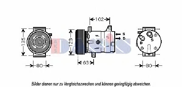 Dasis 851884N Compressor, air conditioning 851884N: Buy near me in Poland at 2407.PL - Good price!