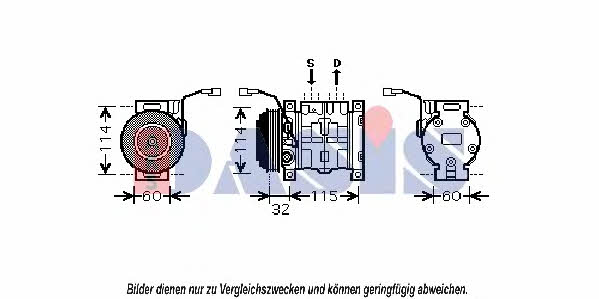 Dasis 851888N Compressor, air conditioning 851888N: Buy near me in Poland at 2407.PL - Good price!