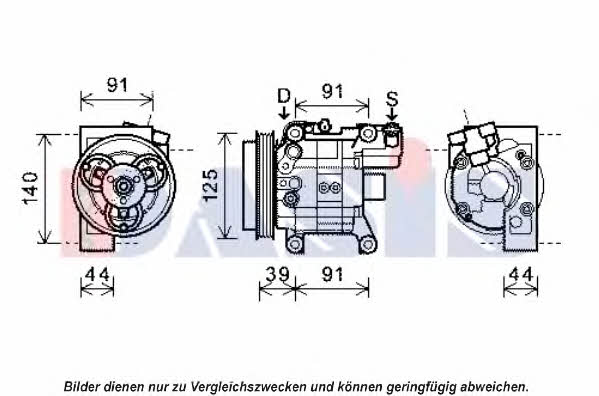 Dasis 851981N Compressor, air conditioning 851981N: Buy near me in Poland at 2407.PL - Good price!