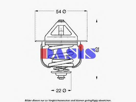 Dasis 751847N Thermostat, coolant 751847N: Buy near me in Poland at 2407.PL - Good price!