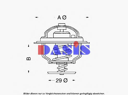 Dasis 751856N Thermostat, coolant 751856N: Buy near me in Poland at 2407.PL - Good price!
